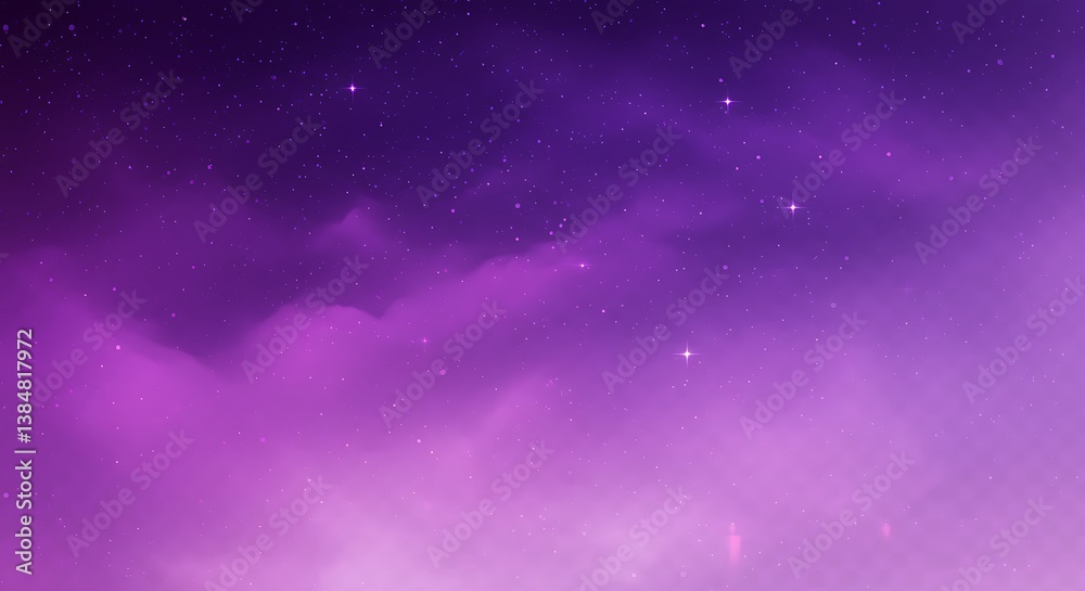Obraz premium Amethyst Nebulae's Whisper AI Generated