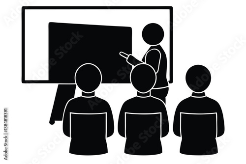 Viewing Presentations on a Smartboard Illustration

 photo