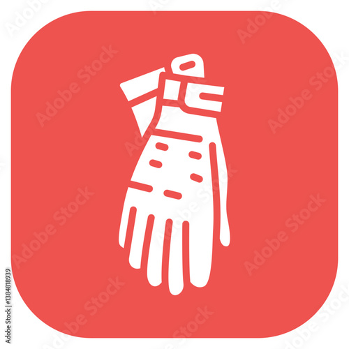 Belay Gloves Vector Icon