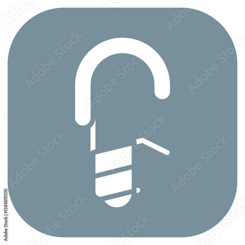Climbing Screw Lock Vector Icon