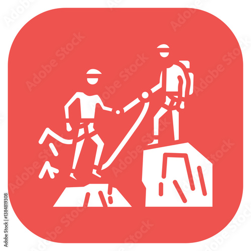 Climbing Spotter Vector Icon