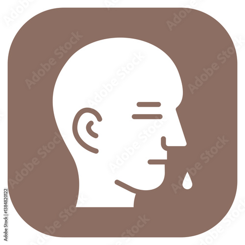 Postnasal Drip Vector Icon