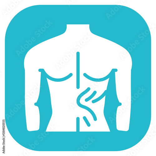 Back Muscle Spasm Vector Icon