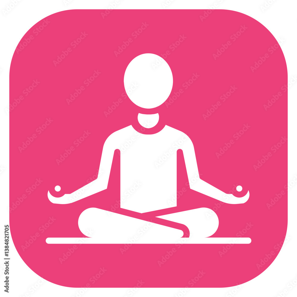Relaxation Techniques Vector Icon Relaxation Techniques Vector Icon
