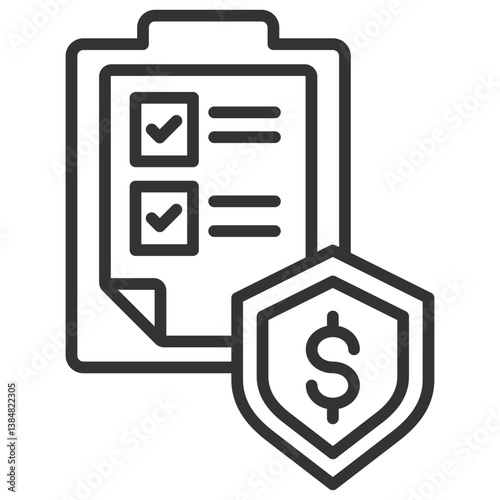 Insurance Policy Outline Icon