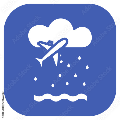 Monsoon Travel Vector Icon