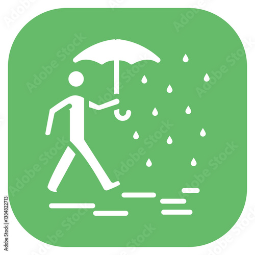 Rainy Adventures Vector Icon