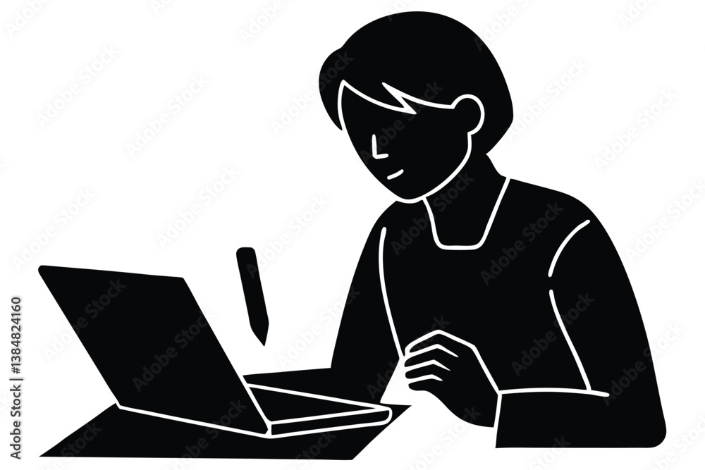 Writing and Reading with a Digital Pen and Tab Illustration
Writing and Reading with a Digital Pen and Tab Illustration