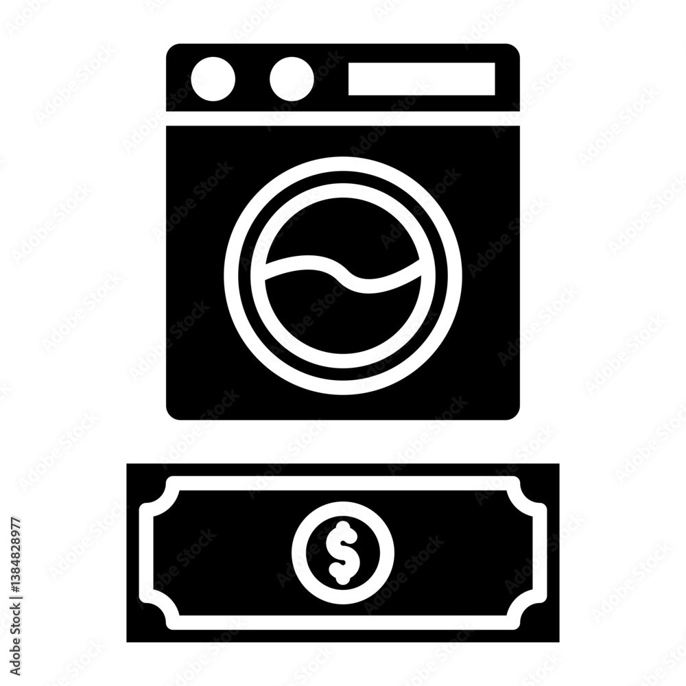 Money Laundering Icon Money Laundering Icon