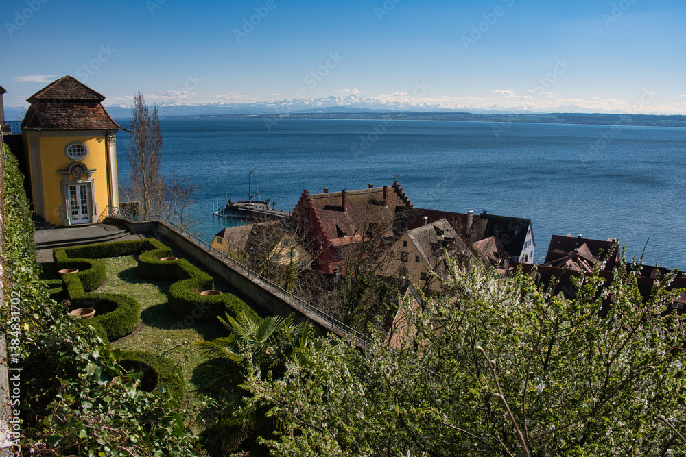 Bodensee, Blick über die Altstadt von Meersburg