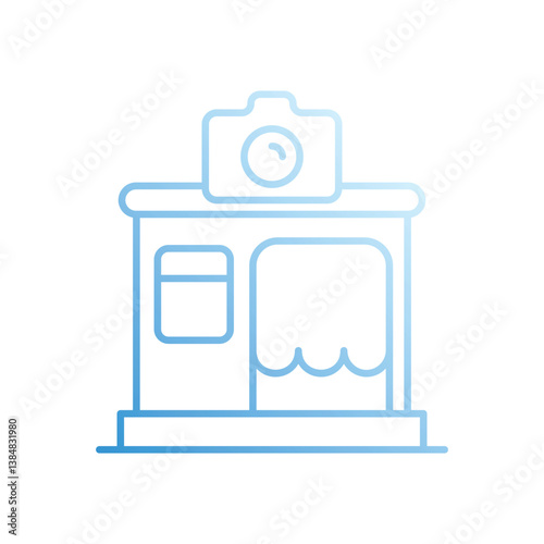Photobooth vector icon stock illustration