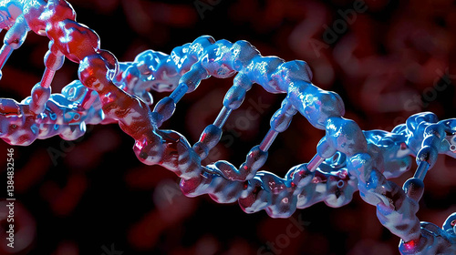DNA molecule, artwork stock photo