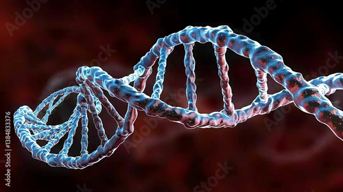 DNA molecule, artwork stock photo