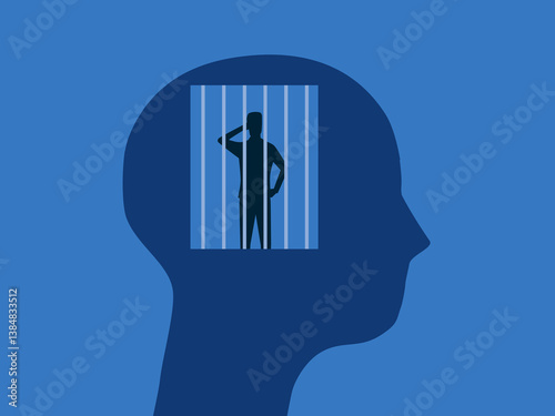 Businessman trapped in human prison