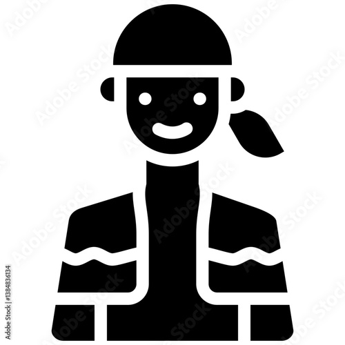 Man hanging Towel Icon