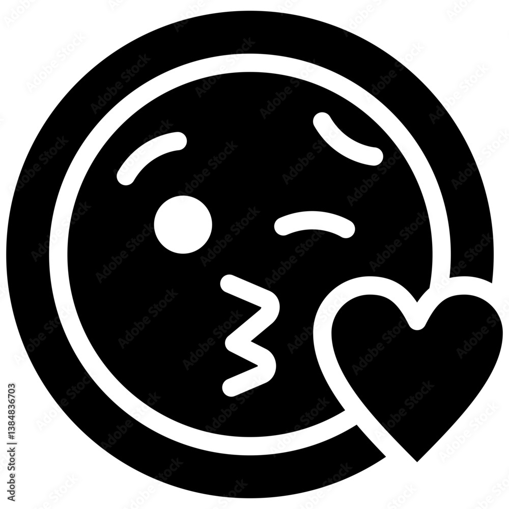 Face Blowing a Kiss Icon