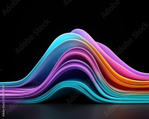 spectral neon flow, glowing iridescent dreamscape, digital luminescence, futuristic fluid abstraction, surreal light patterns, cosmic radiance, vibrant gradient harmony, hyper-detailed lighting