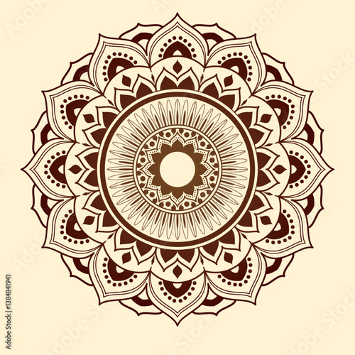 Beautiful creative mandala background illustration