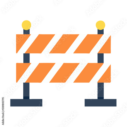  Stylish Construction Barricade Graphic for Safety
