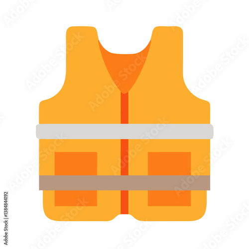  Construction Vest Design Icon for Worker Safety