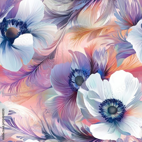 Vibrant Anemone Flowers in Full Bloom