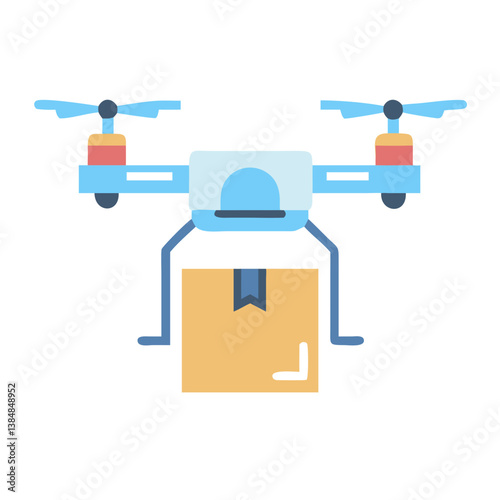  Stylish Delivery Drone Graphic for Modern Logistics