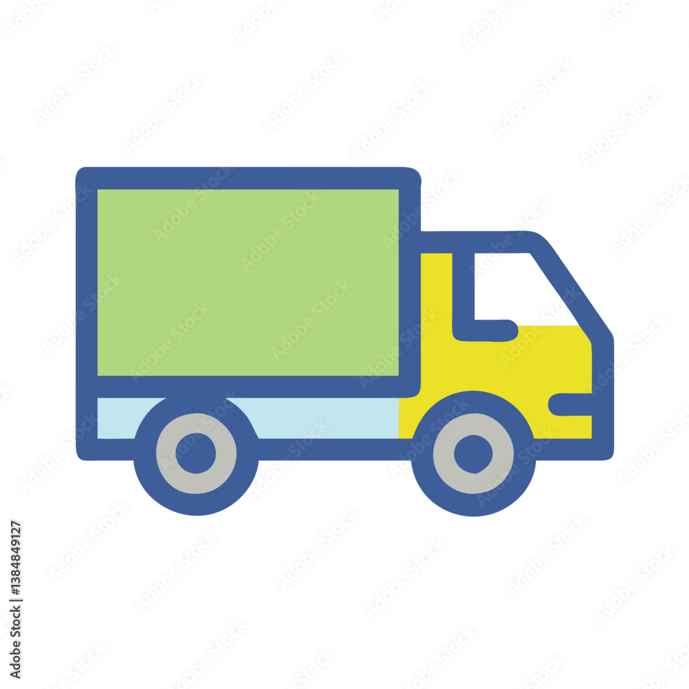 Stylish Delivery Truck Graphic for Modern Transport Stylish Delivery Truck Graphic for Modern Transport
