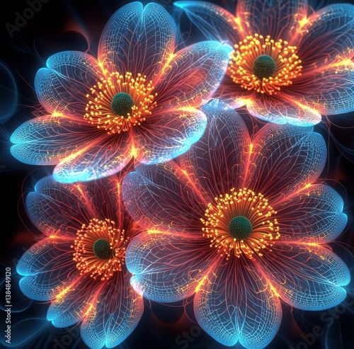 Vibrant Anemone Flowers in Full Bloom