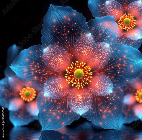 Vibrant Anemone Flowers in Full Bloom