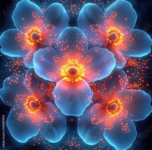 Vibrant Anemone Flowers in Full Bloom