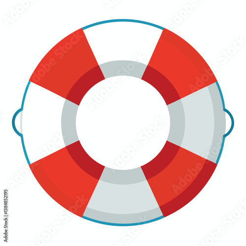 Lifebuoy on vector art illustration