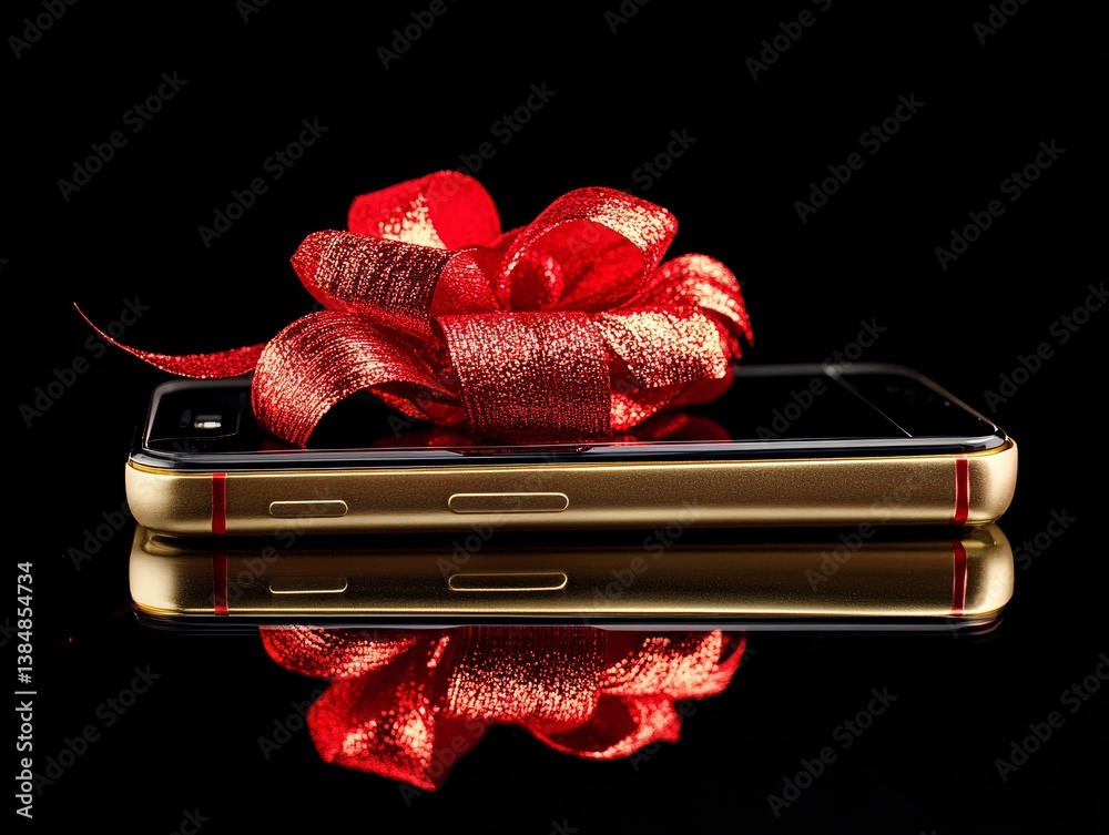 gift box with red ribbon