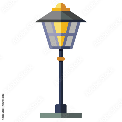  lamp post on vector art illustration