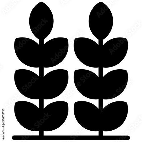 Sheaf of Rice Vector Icon