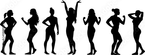 Gym silhouette on white background