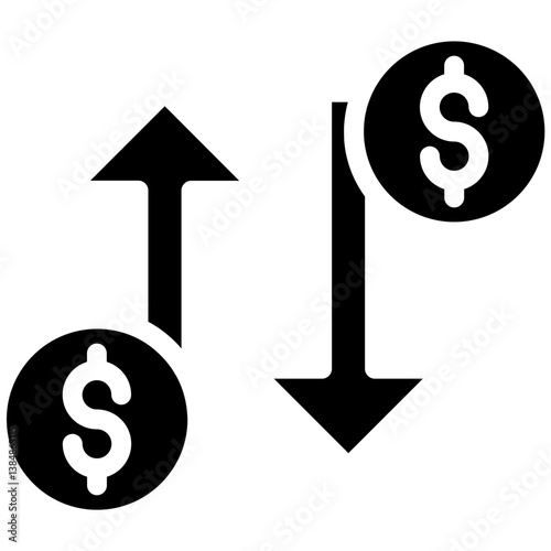 Fluctuate Vector Icon