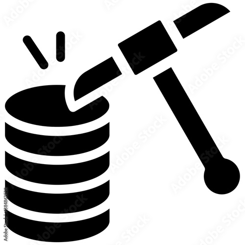 Data Mining Vector Icon