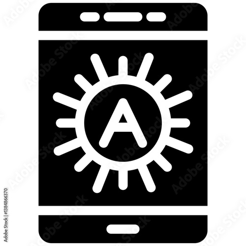 Brightness Auto Vector Icon