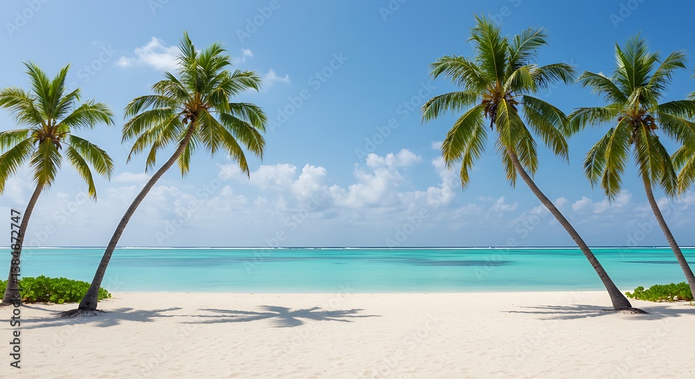 Azure Embrace: Palm-Fringed Paradise AI Generated Azure Embrace: Palm-Fringed Paradise AI Generated
