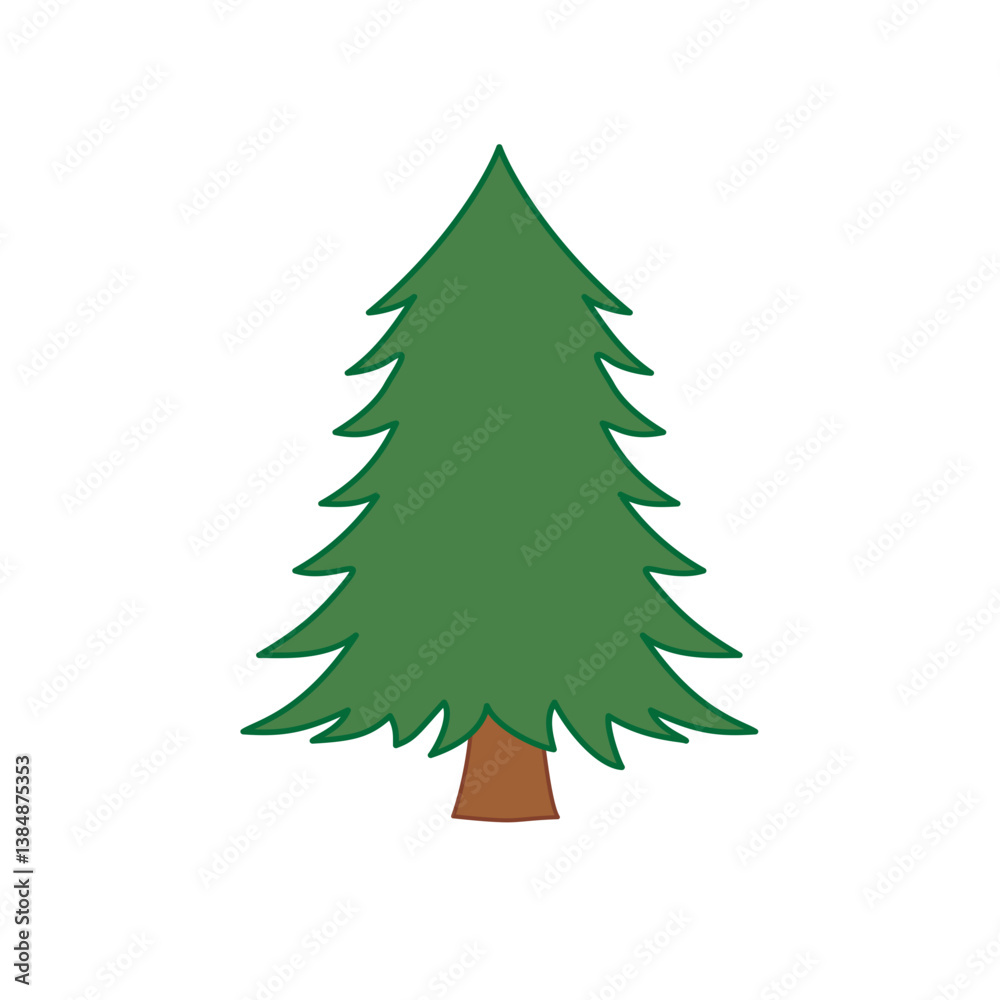 Obraz premium green christmas tree
