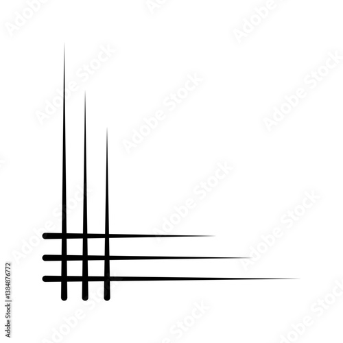 Abstract Line Corner Flouri...
