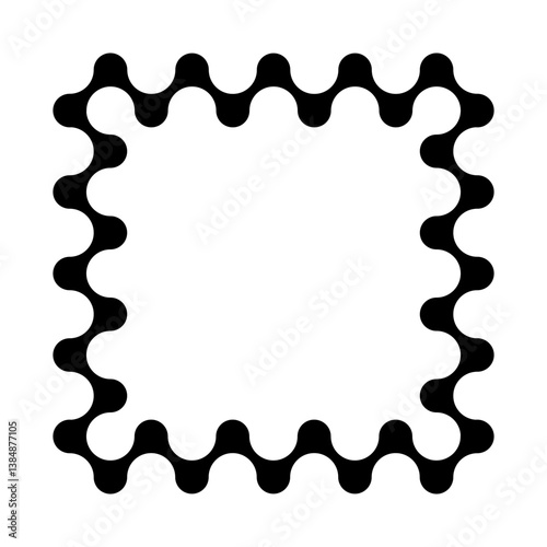 Ornate square frame with re...