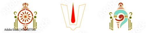 shanku chakra namam drawing