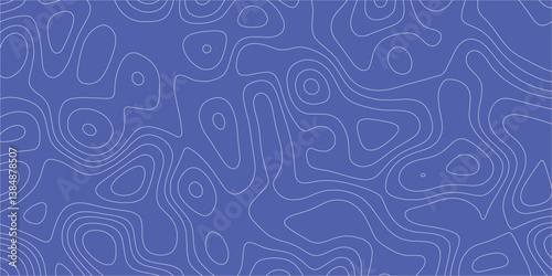 Elegant line art design inspired by terrain maps and topographic abstraction

