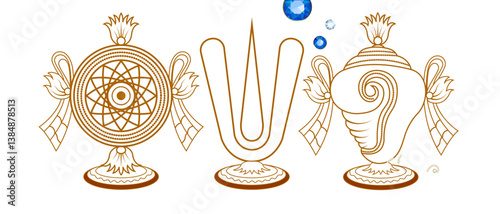 shanku chakra naman. balaji symbols. God balaji