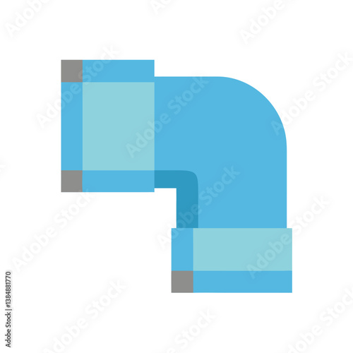  Stylish Pipe Elbow Joint Icon Design