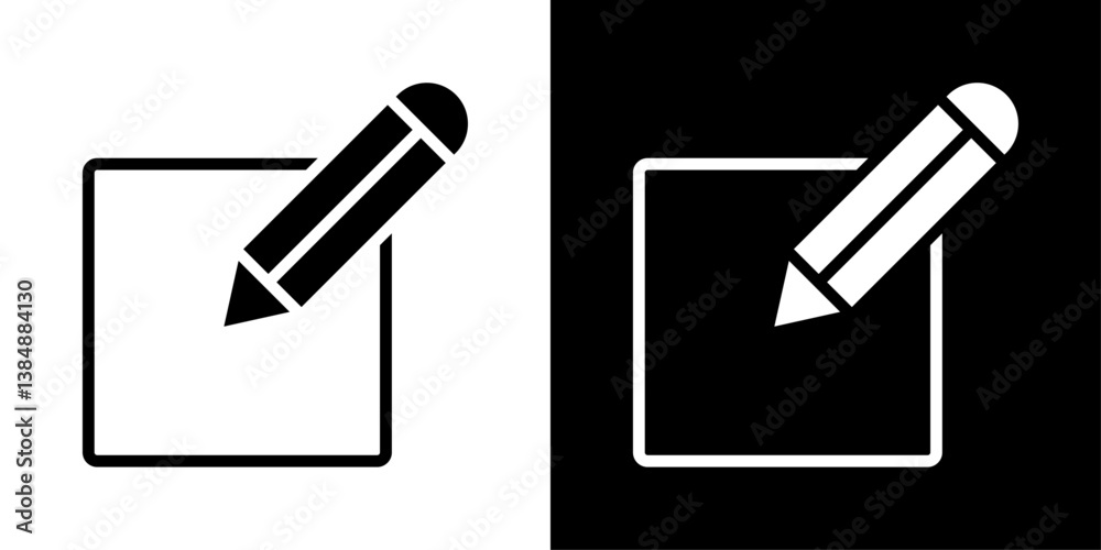 Edit icons vector set in solid flat style Edit icons vector set in solid flat style