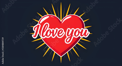 i love you vector