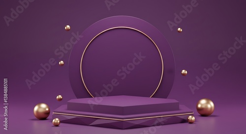 Royal Purple Podium AI Generated