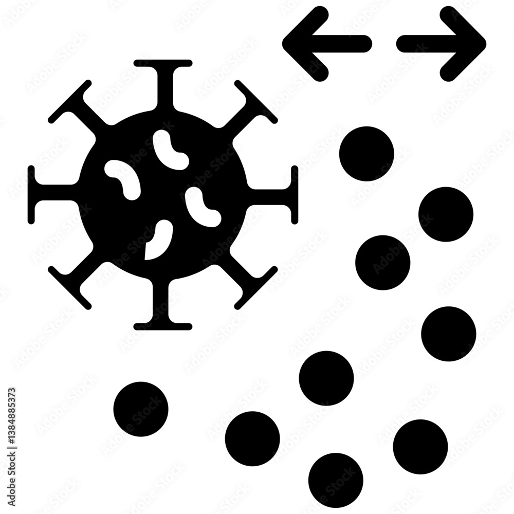 Obraz premium Disease Transmission Icon